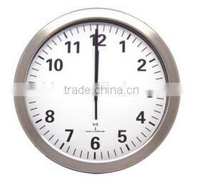 2014 new radio controlled metal wall clock