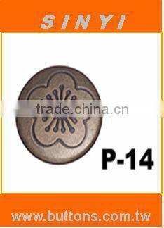 Press Snap Fastener Cap LOGO P-14