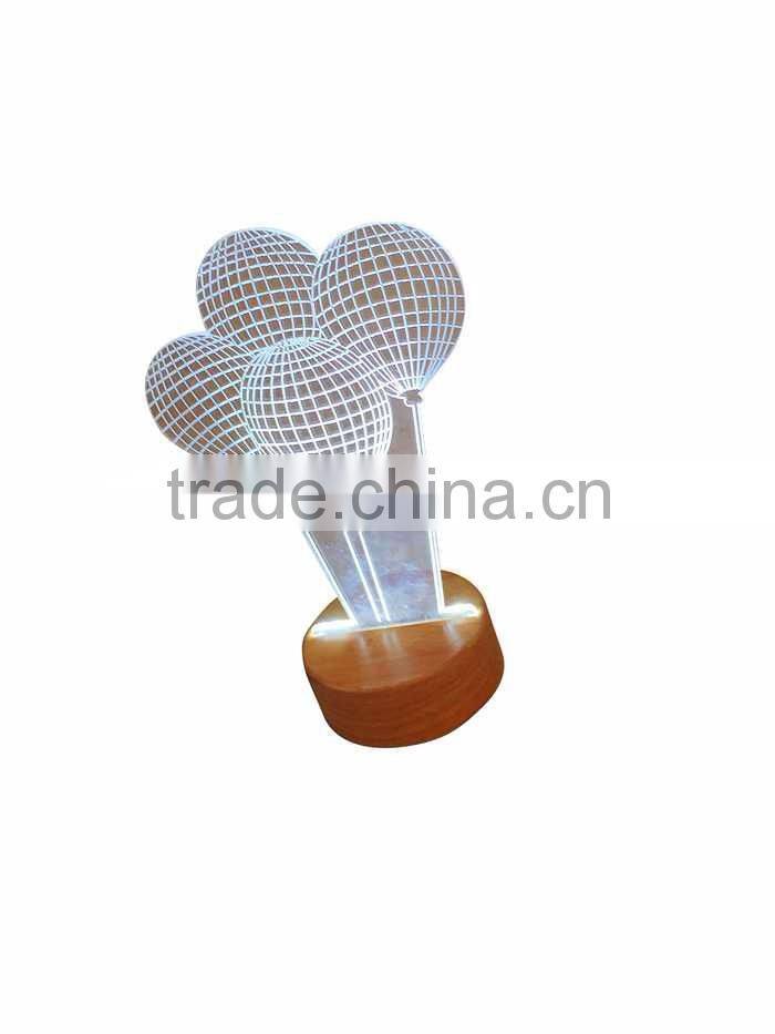 Wholesale acrylic products3 D led night light table light