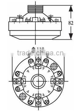 TD-150 150W High Quality Neodyminum Horn Alarm Driver loudspeaker professional driver unit