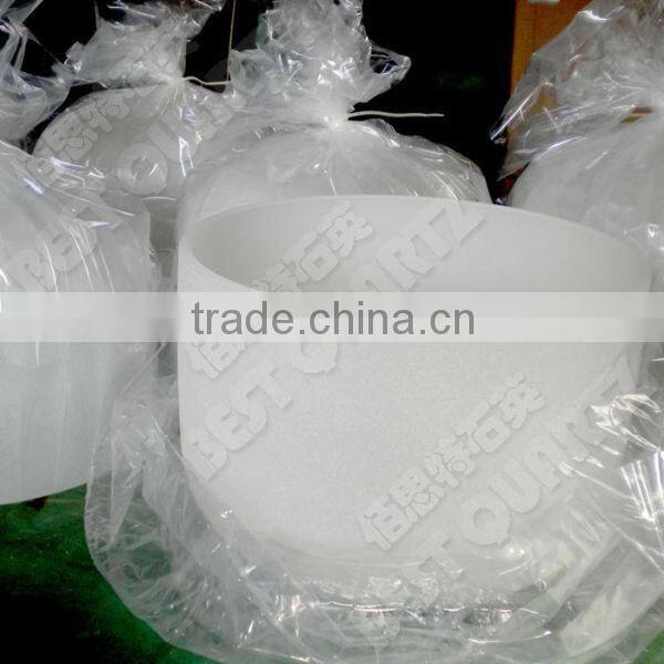 Frosted Quartz crucibles for melting silicon, gold, platinum, titanium