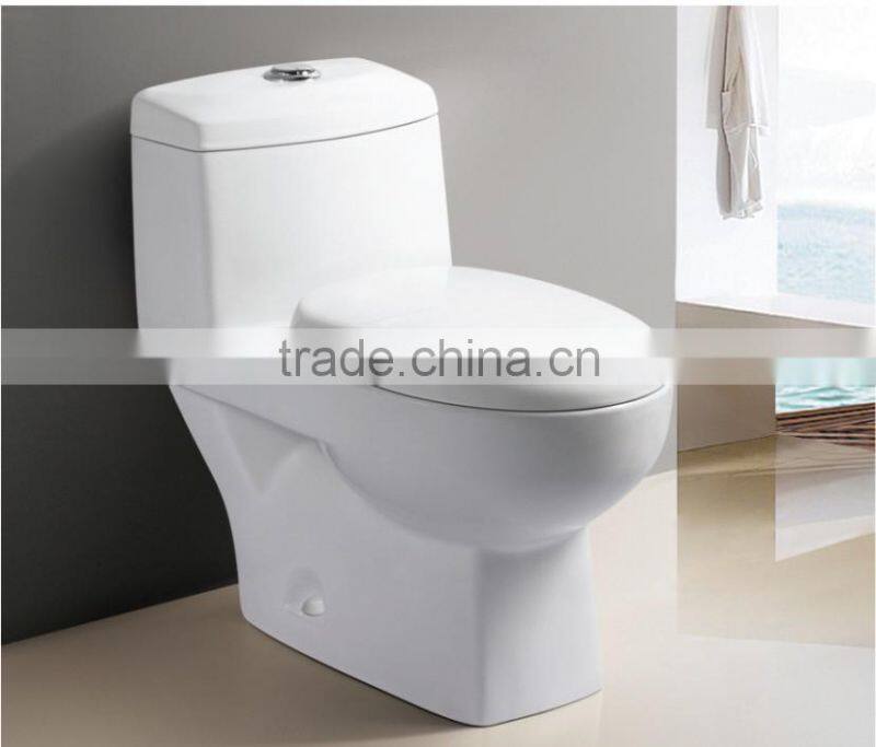 best seller in south Asia market washing down one piece toilet with unique design