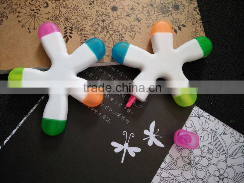 high quality hot selling Promotional gift flower shaped highlighter pen