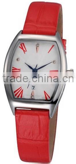 square shape leather watch women