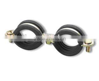 double pipe clamp with rubber