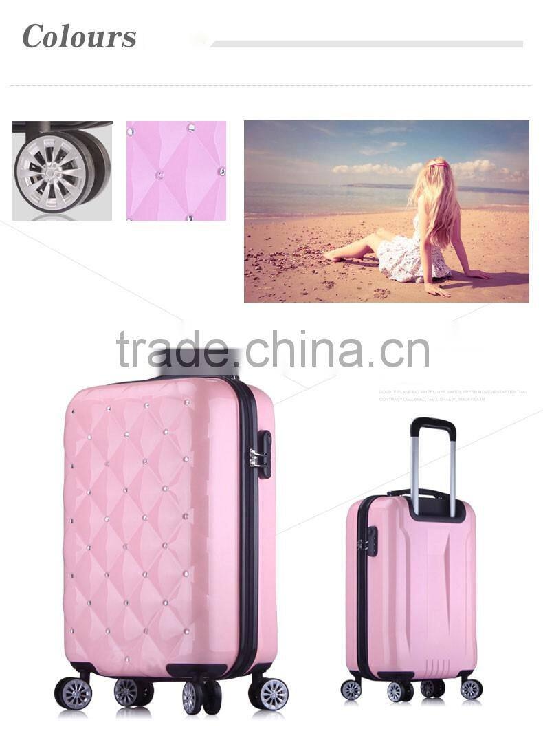 abs pc luggage carry on luggage airport trolley suitcase bag