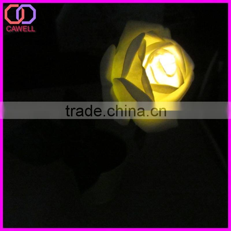wholesale artifical rose led light flower pot