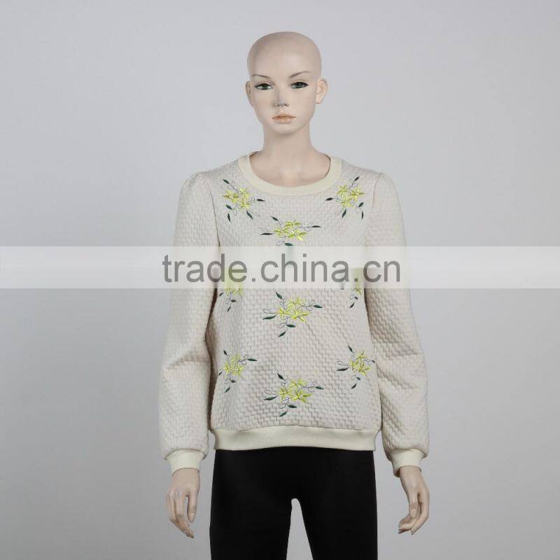 F5W14020 Embroidered Jumper Sweatshirt