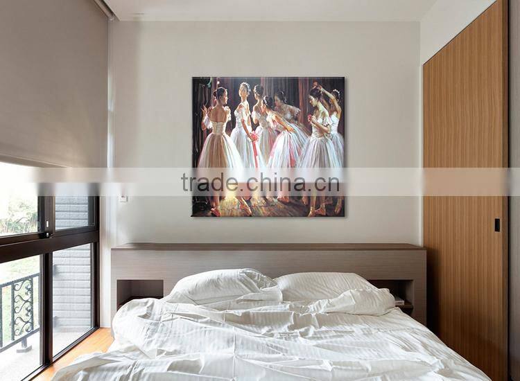 Home decoration dancing woman painting on canvas