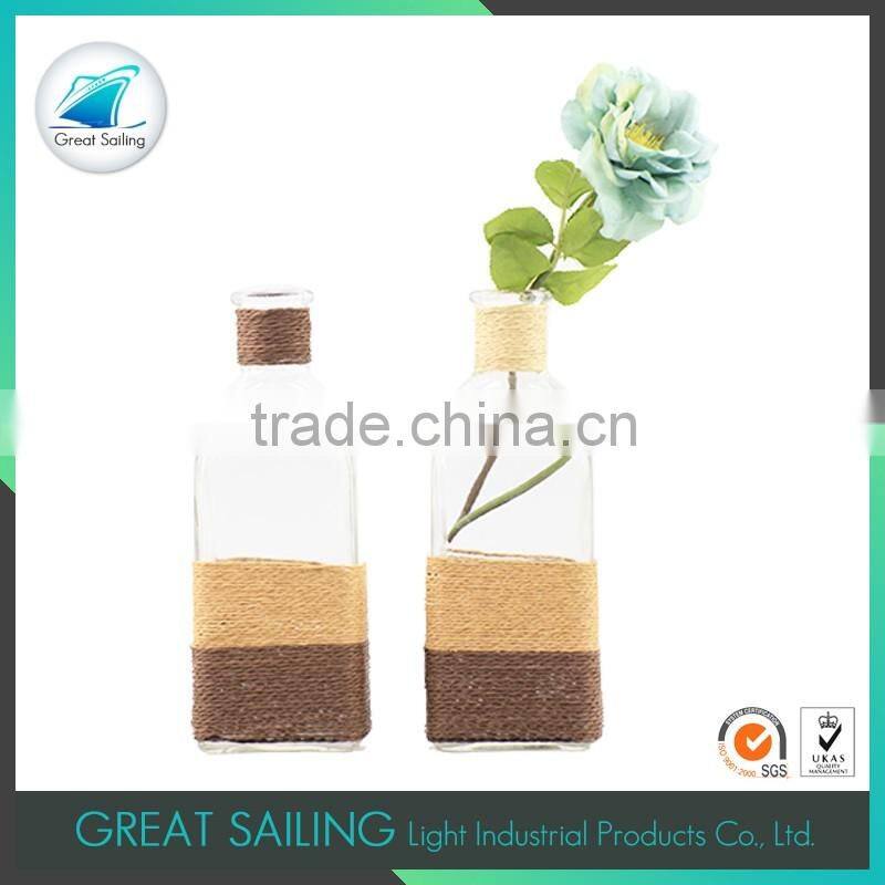 clear single flower cheap tall glass vases wholesale