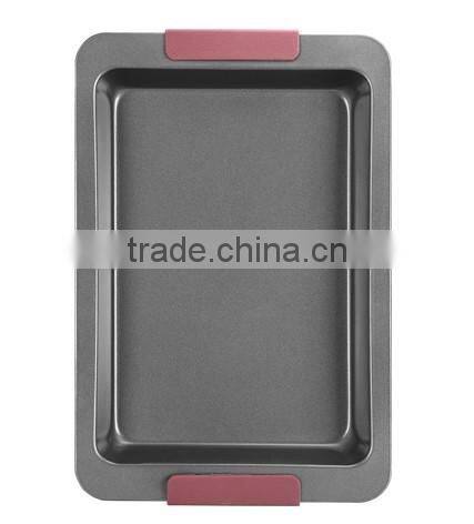 non stick new premium baking pans with silicone handle brand bakeware