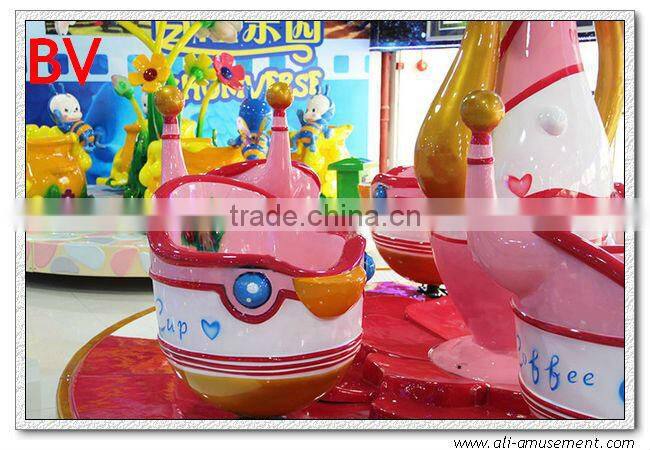 Professional indoor amusement coffee cup rides for sale
