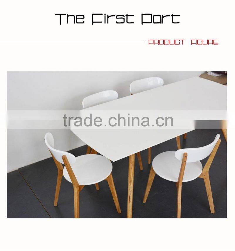 White dining tables made from oak wood