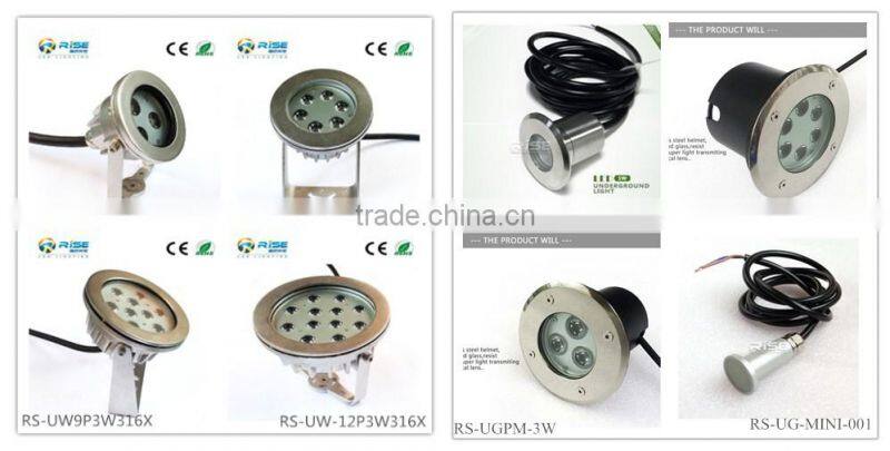 12W Edison RGB color led spike light 2 years warranty