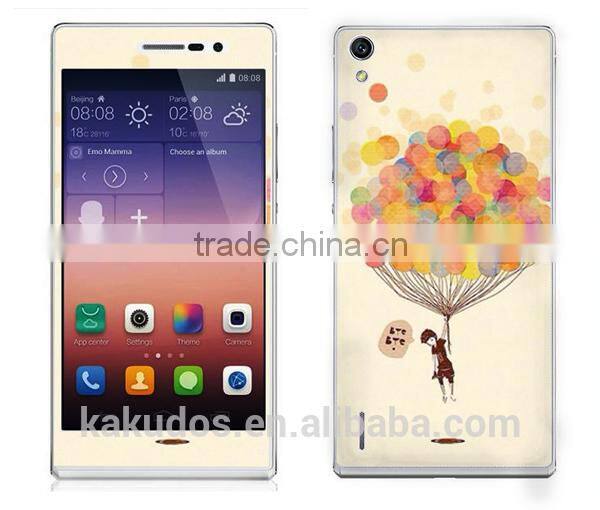 Factory Wholesale Waterproof Skin Sticker for Huawei Ascend P7