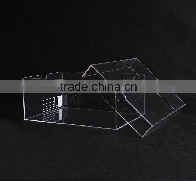 best selling good quality high clear acrylic shoe display box
