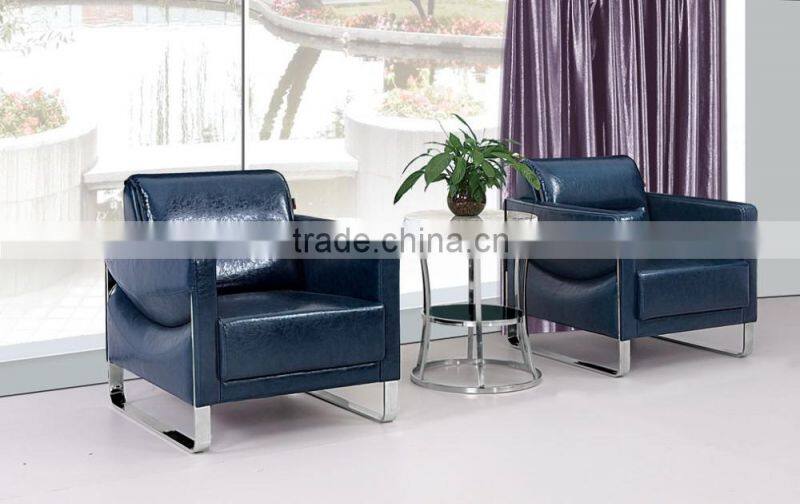 Comfortable Sectional sofa fabric sofa green color for office G-336