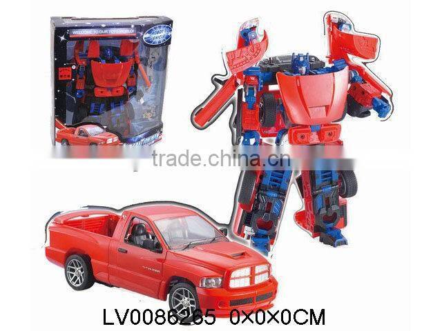 Cheap high quanlity plastic robot toy with light for children