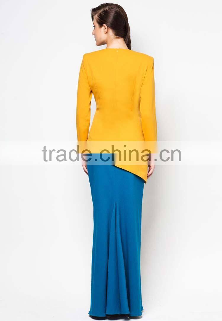 Beaded sunflower new model design fashional women muslim dress