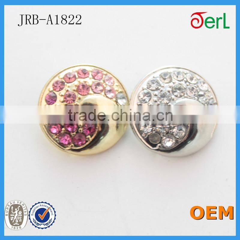 New Crystal Rhinestone Shank Pearl Rhinestone Wedding Button