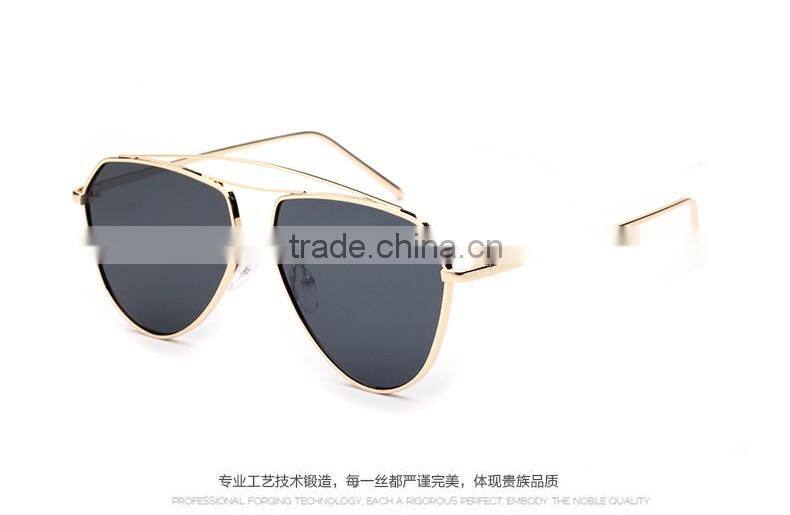 2016 The new high-grade wholesale metal reflective sunglasses