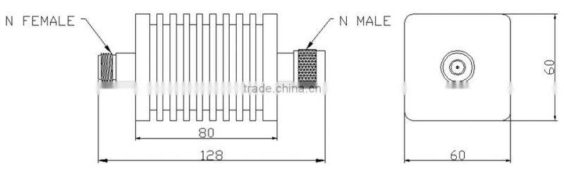 50W fixed attenuator Model HJA50