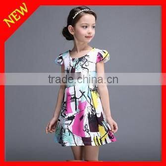cotton baby clothes denim children dress designer baby clothes dress