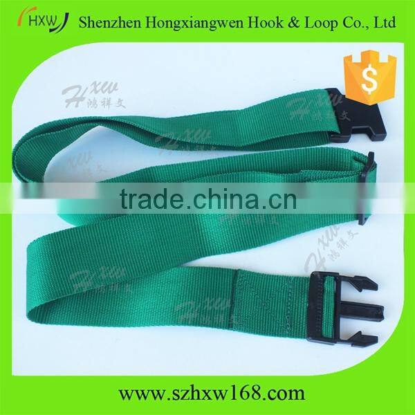 Black custom 2cm*5m adjustable luggage belt with buckle