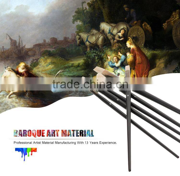 Order Professional Natural Bristle Artist Piantbrush Stencil Brush Oil Paint Brush Art Set For Acrylic And Oil Artistic Painting
