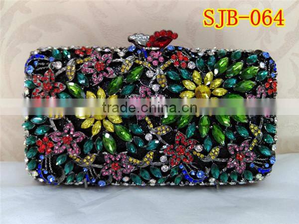 Latest fashion popular trend women crystal handbag with rhinestone in cute appearance for evening party