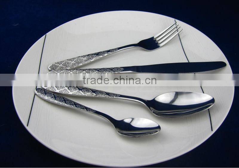 Fashionable stainless steel dinner spoon,dinner knife and dinner fork