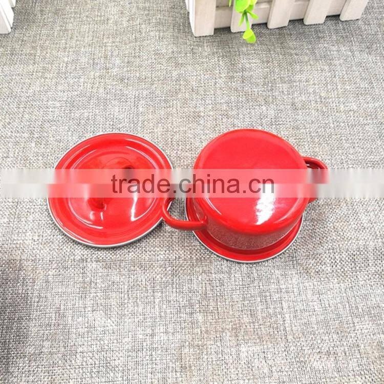 Best quality 8cm small enamel cups children's enamel dessert/ice cream cup accept custom