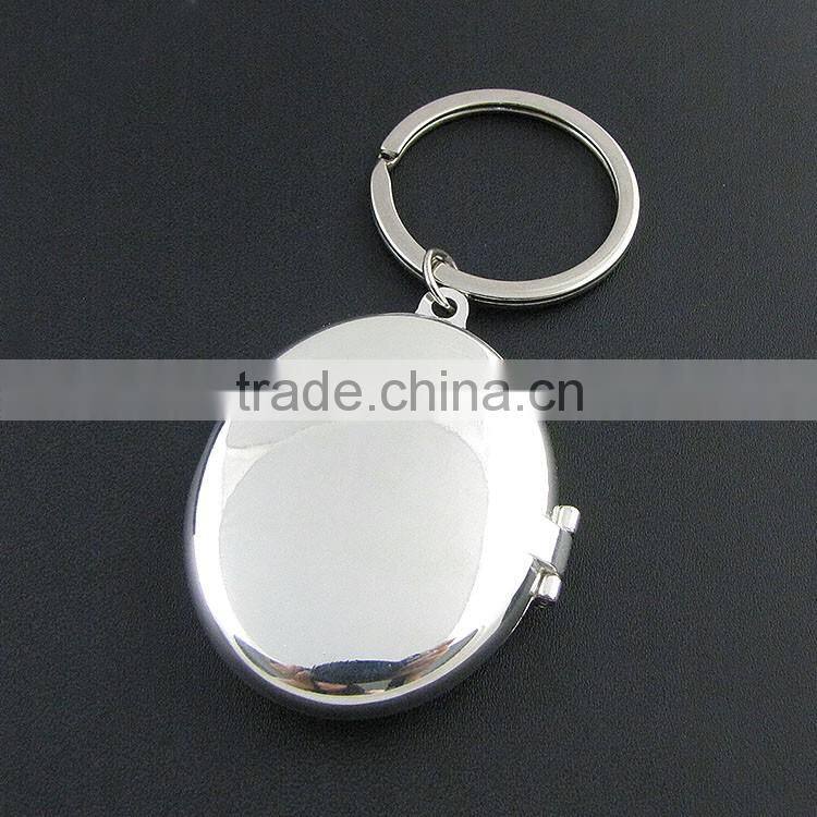 Personalized Silver Photo Frame Locket Keychain Engraved Free