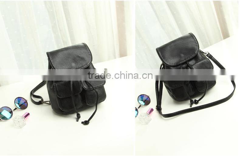 Hot style PU leather backpack in this season fashion school backpack 2015