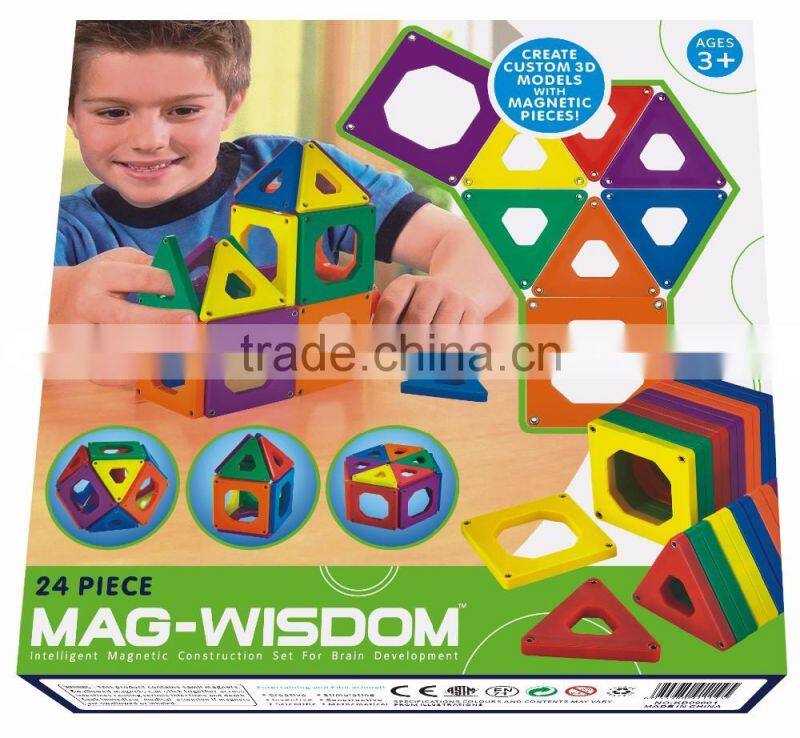 24pcs Magnetic Construction Blocks Toys