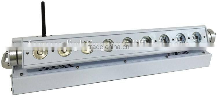Pro Lighting Rechargeable DMX Wireless Battery Powered Backdrop 6in1 RGBWA+UV 9*18w LED Wall Washer