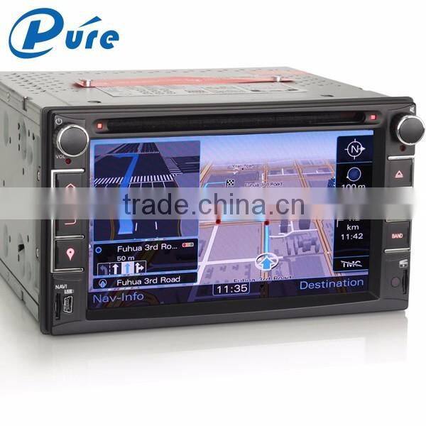 High quality 6.2 inch Touch Screen Double Din Car Stereo with DVD Bluetooth Radio USB SD AUX 2 Din Multimedia System with GPS