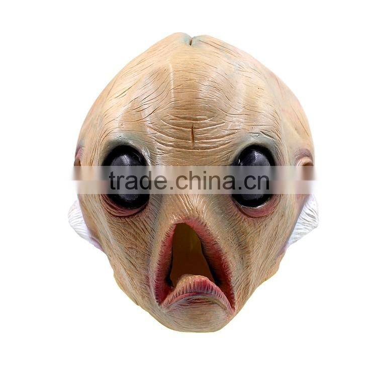 Halloween Rubber Human Alien Head Latex Mask