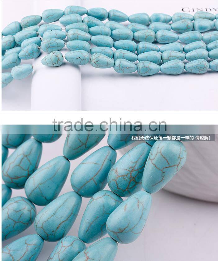 2016 new fashon hot sale korean japan jewelry stone green bead 12MM 14MM 15MM 16MM 24MM cheap DIY turquoise bead bracelet