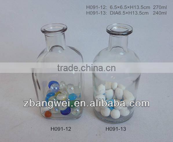 240ml/270ml small clear glass vase