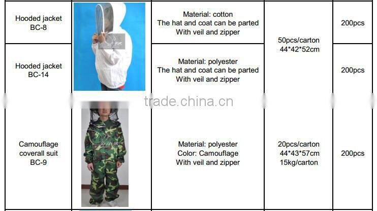 beekeeping protective clothing beekeeper protective hooded jacket