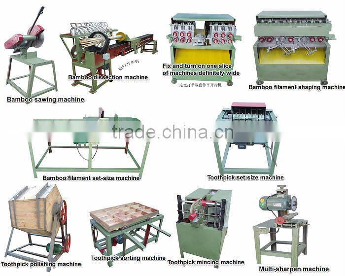 Factory price wood toothpick making machine