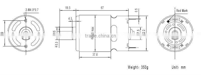 TRS-770PM or 24v dc motor