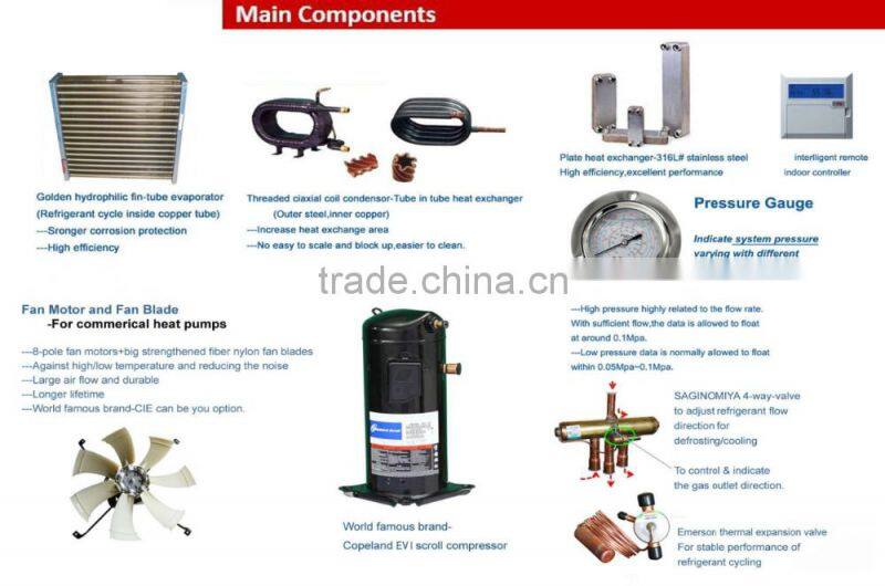 domestic freestanding water source water heater heat pump 11.5kw