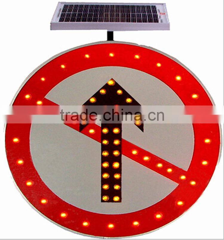 LED new energy control vehicle height solar traffic sign