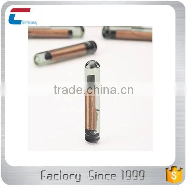 13.56mhz Mini rfid glass tag with NTAG216 for pets tracking