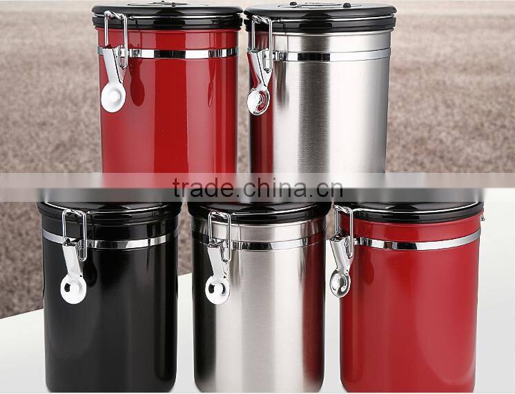Coffee Vault, Stainless Steel 18/8 canister set