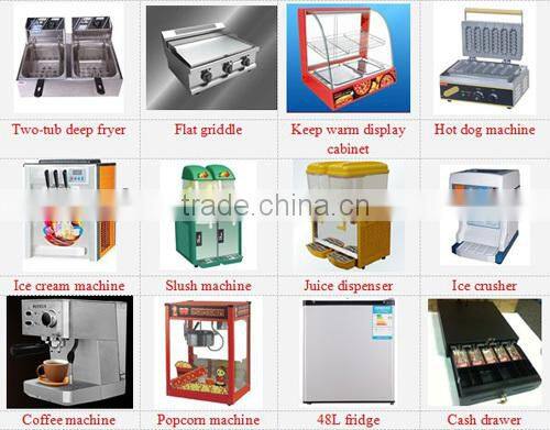 large size food trailer mobile