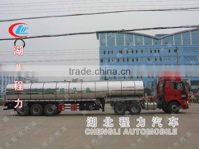 3 axles food transport tanker semi-trailer