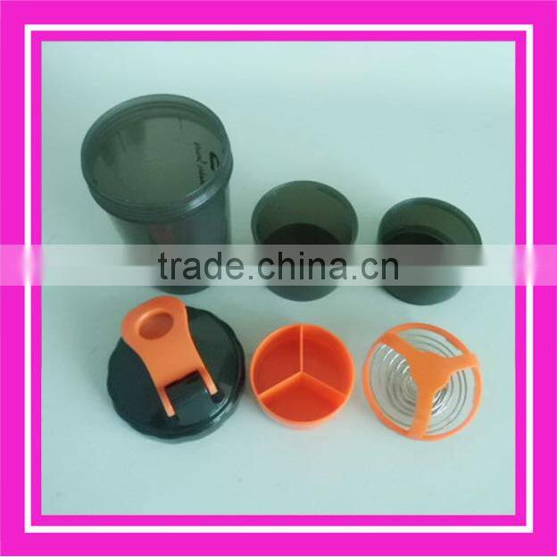 3 in 1 shaker bottle & plastic shaker bottle & 500 ml spider shaker bottle